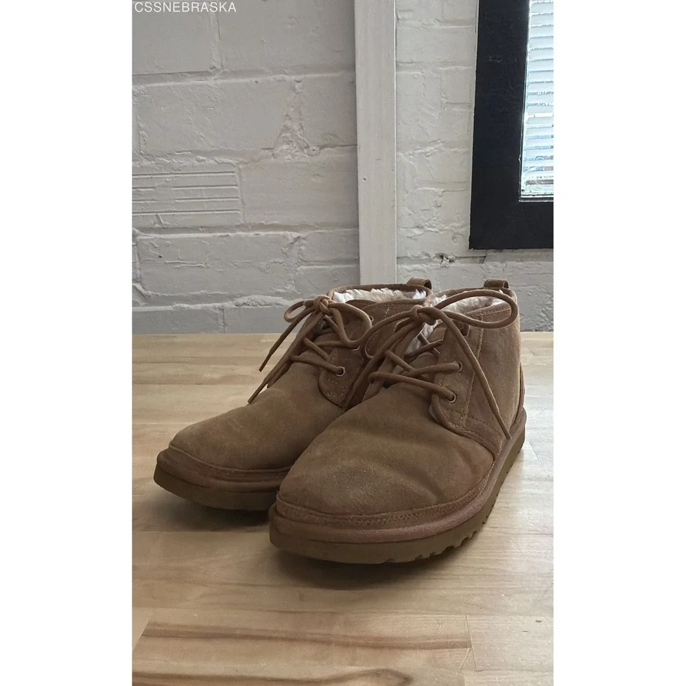 UGG Neumel Chestnut Suede Lace Up Chukka Boots Men's Size 12